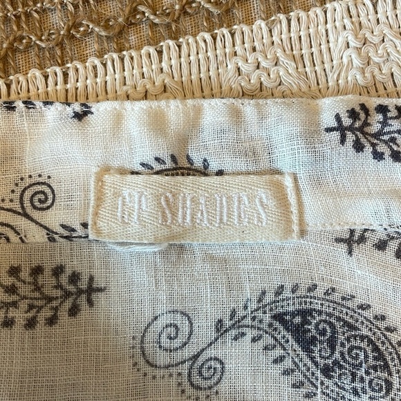 CP Shades long sleeves v neck 100% linen shirt oversized size small - Picture 5 of 7